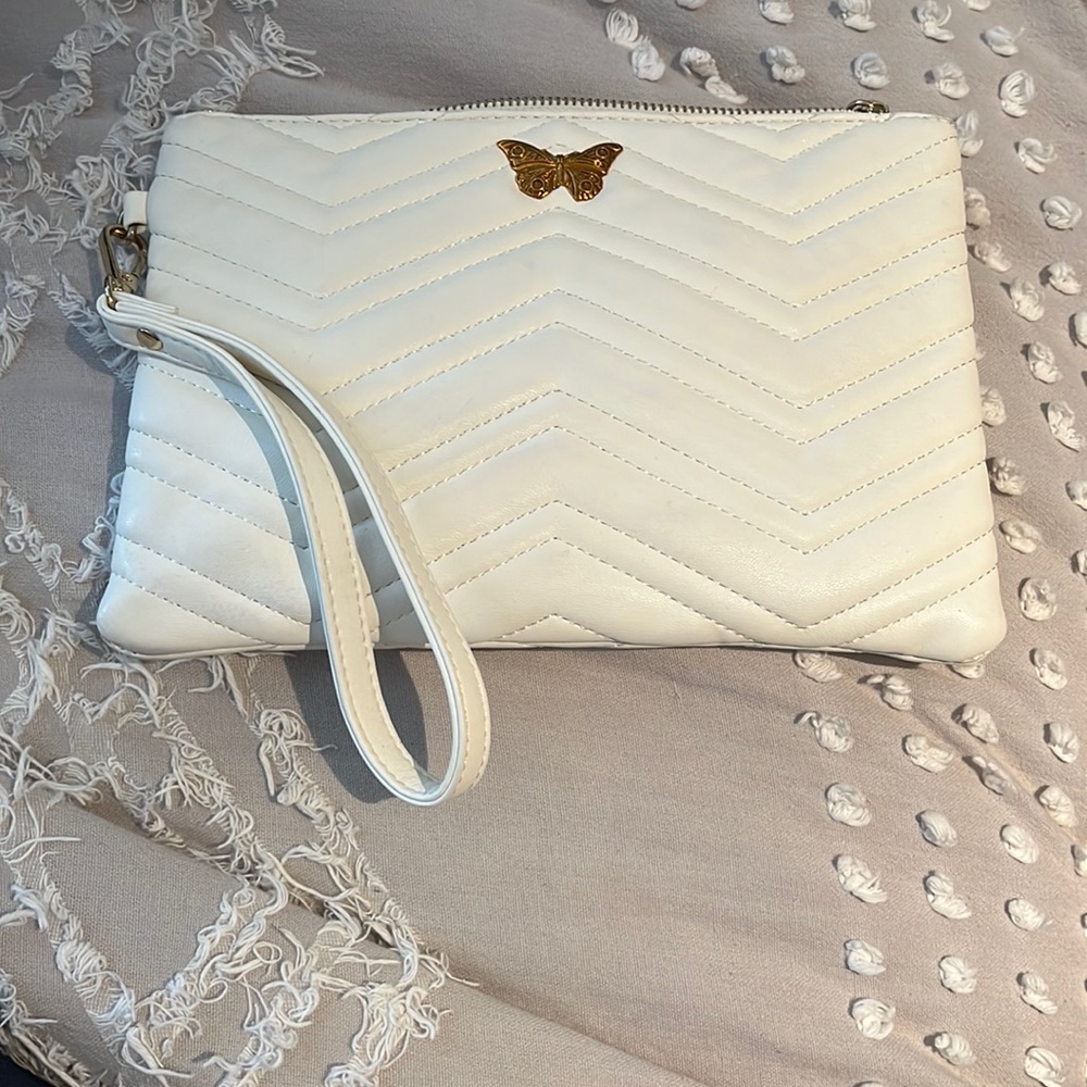 Bam forever white Wristlet